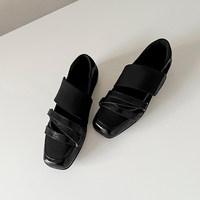 Nouvelles Chaussures Plates Mary Jane à Bout Carré pour Femmes 2026, Multi-Bandes, en Microfibre Métallique, Style Ballerine, Chaussures Décontractées et Habillées, Support OEM ODM Usine