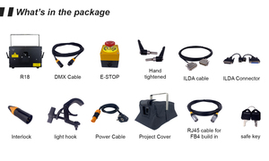 Laser à faisceau couleur pleine, animation 3D, 25W31W, lumière laser pour théâtre, discothèque, événement, mariage, bar, club, fête, spectacle, DJ, scène - Product Image 6