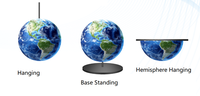 Pantalla LED Esférica Jode P1.8, Diámetro 1m/1.2/1.5m/2m, Pantalla LED Creativa con Forma de Globo Terráqueo