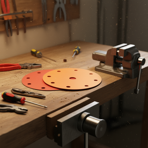 Disco de Lijado Ttake de 15 Orificios, Grano 2500, Soporte de Película con Respaldo de Velcro - Product Image 3