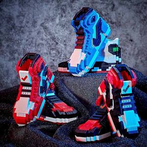 Sepatu Basket ZY3866C Laris Manis dengan Partikel Mikro-berlian, Sepatu Blok Bangunan Hadiah Promosi untuk Anak Laki-laki - Product Image 3