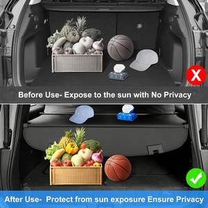 JIAYE 2025-2017 cubierta de carga retráctil para <span class=keywords><strong>Mazda</strong></span>, cubierta de sombra de seguridad para equipaje de <span class=keywords><strong>maletero</strong></span> de fibra de carbono, antiespionaje, privacidad - Product Image 4