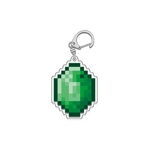 Porte-clés en acrylique double couche style Pixel avec anneau en D, impression haute définition, design superposé, parfait pour les thèmes 2D - Product Image 5