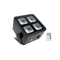 Mini projecteur extérieur 4x18W 4*18W RGBWA+UV 6-en-1 LED sans fil à batterie avec télécommande DMX Freedom Uplight IP65
