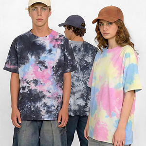 Camisetas Personalizadas de Algodón 100% para Hombre, Talla Grande, 240g, Tejidas, Lisas, Tie Dye, Estilo Vintage, Streetwear, Venta al Por Mayor, Impresión DTG OEM - Product Image 3
