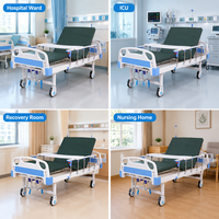 Lit médical manuel avec roulettes silencieuses de 6 cm, matelas inclus pour les salles orthopédiques – Offre de gros pour commande en gros