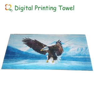 小さなMOQユニークなバスタオル独自のロゴプリントコットンベルベットカスタマイズされた動物の写真デジタル馬プリントビーチタオル - Product Image 4