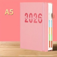 Cuaderno Promocional Multifuncional SHANQI Personalizado 2026 A5, con Cubierta de Cuero PU con Logotipo Grabado, 400 Páginas, Papel Dolly de 80g, con Fecha