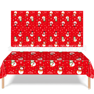 Nappe en <span class=keywords><strong>papier</strong></span> jetable pour Noël, bonhomme <span class=keywords><strong>de</strong></span> neige, <span class=keywords><strong>anniversaire</strong></span>, fête, décoration <span class=keywords><strong>de</strong></span> fête, accessoires <span class=keywords><strong>de</strong></span> décoration, multicolores - Product Image 2