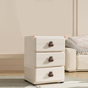 Cartoon Rabbit <strong>Knob</strong> Storage Drawer 3 Layer Modern Plastic Home Storage Organization for Living Room Kitchen Bathroom - Product Image 6