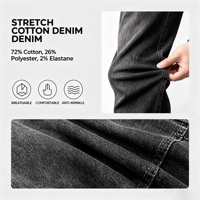 Jean baggy pour homme, coupe droite, style streetwear, tenue décontractée