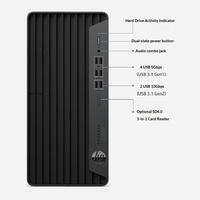 Ordinateur de bureau professionnel HP ProDesk 480 G7 MT haut de gamme pour le trading boursier, avec processeur Core i5-10400, mémoire DDR4, SSD+HDD