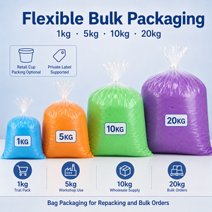 Slime au beurre en vrac de 10 kg, vente en gros, doux, extensible, non collant, jouet sensoriel, couleur et texture personnalisées, kits de bricolage, fabricant de slime - Product Image 5