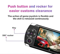 Consola de Videojuegos 4K HD de 4.3 Pulgadas con 10000 Juegos, Batería de 3000mAh, Controles Inalámbricos, Compatible con TV 4K HD, Venta al Por Mayor OEM ODM