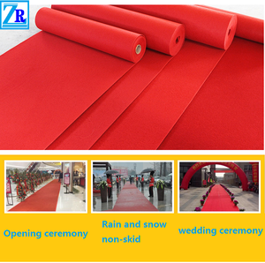 100% Polyester bất kỳ màu sắc dùng một lần triển lãm/đám cưới/triển lãm thảm đỏ thảm trong nhà hoặc ngoài trời Sử dụng tổ chức sự kiện thảm - Product Image 6