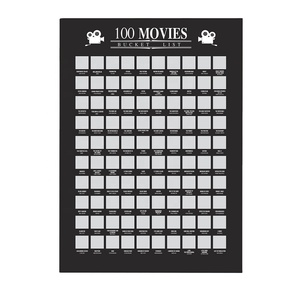 Affiche de <span class=keywords><strong>film</strong></span> à grattage, pour cadeau de Couple, non cadre, décor, papier peint de maison, appliquer les Films Top de tous les temps, <span class=keywords><strong>liste</strong></span> pour couples, 100 - Product Image 1