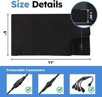 Maple Joy 1 pièce Housse de protection pour câble en tissu Oxford, étanche, pour extérieur, pour éclairages de jardin, pompes de piscine, tailles personnalisées, logo OEM