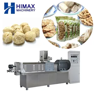 Automatic textured soya protein machine textured vegetable soya protein making machines extrusion soya meat making machine