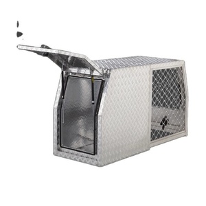 กล่องใส่สุนัขแบบครึ่งตู้เย็น สีตามสั่ง ทำจากอะลูมิเนียม 5052 สำหรับอุปกรณ์เสริมรถกระบะ ขนาด 700x1770x850 มม. แบบเคลือบผิวดิบ/เคลือบสีฝุ่น - Product Image 6