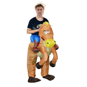 कॉस्प्ले पार्टी वयस्क घोड़ा शुभंकर पोशाक के लिए इंफ्लेटेबल झटका-अप पशु वेशभूषा - Product Image 4