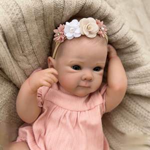 Muñecas Reborn 3D de 19 Pulgadas (48 cm) de Altura, Simulación de Color Realista, <span class=keywords><strong>Muñeca</strong></span> de Vinilo <span class=keywords><strong>que</strong></span> <span class=keywords><strong>Llora</strong></span>, Juguetes para Niños de 4 a 6 Años, Caja de Color - Product Image 2