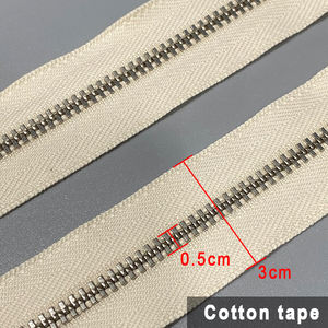 Высококачественная красочная молния Ykk оригинальная хлопковая лента с закрытым концом 4 # Ykk металлическая молния - Product Image 3