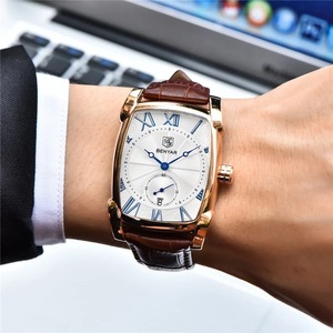 Benyar <b>Men's</b> Quartz <b>Watch</b> Analog 30M Waterproof Date Display Leather Strap BY-5114 - Product Image 4