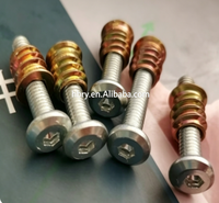 Premium Zinc Alloy & Stainless Steel Hex Socket Threaded Furniture Insert Nut for Wood 1/4-20 M6 Zinc Plated Screw-in Nut