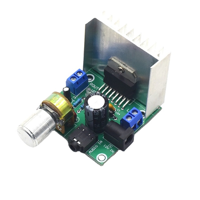 CA-7297 DIY Module 12-24V Digital Audio Power Amplifier Board Stereo Dual Channel 2*15W for Electronic Components