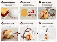 Mascotte tendance en peluche Lapin Pomme de terre, breloque étoile, Kawaii, portable, forme 3D, accessoire de sac esthétique, lanière en paracorde