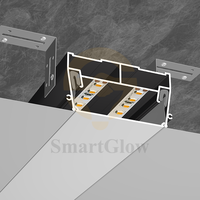 Bandes lumineuses LED de haute qualité, profilé en aluminium extensible pour décoration murale et de plafond, fourniture d'usine de profilés en aluminium pour plafond extensible