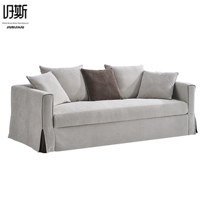 Sofá Chesterfield Moderno, Tapizado, Extensible, Desmontable, Lavable, de Lino, para Espacios Pequeños, Sofá Vertical Nórdico - Product Image 5