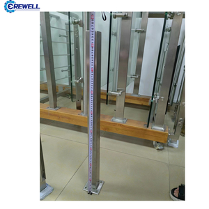 Thiết kế hiện đại tay đường sắt lan can với thép bài và <span class=keywords><strong>SS</strong></span> kính lan can - Product Image 2