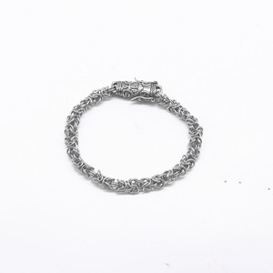 yunnique Pulsera de cadena con ancla, plata tibetana, diseño geométrico unisex, GZY-B0513 - Product Image 3