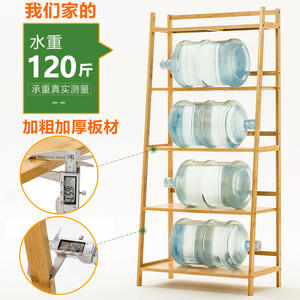 Support à <span class=keywords><strong>plantes</strong></span> en bambou combiné avec balcon et support au sol, design simple et moderne pour une utilisation en intérieur/extérieur - Product Image 3