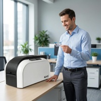 Imprimante de cartes d'identité PVC professionnelle HiTi CS-270e - Imprimante de cartes en plastique à sublimation thermique haute définition 300 dpi