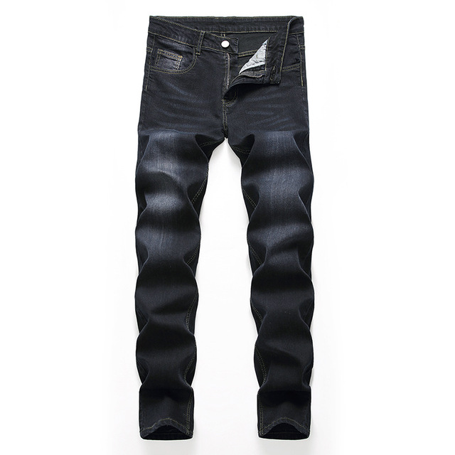 Pantalones De Hombre Jeans Fashion Men's Jeans Slim Fit Stretch Washed Denim Trousers Mens Skinny Jeans