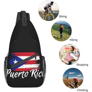 Bolso cruzado con bandera de Puerto Rico, mochila patriótica de gran capacidad para <span class=keywords><strong>viajes</strong></span>, senderismo, mochila de un solo hombro, personalizado para hombres y mujeres - Product Image 5