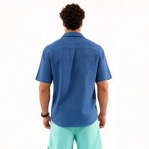 Camisetas Personalizadas para Hombre, Camiseta de Lino de Manga Corta, Camisas Casuales de Talla Grande, Camisetas de Verano con Bolsillo para Hombre - Product Image 4