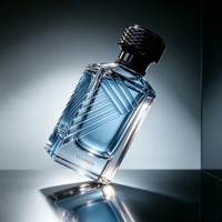 Flacons de parfum en verre atomiseurs de forme carrée plate, design simple et personnalisé, 30 ml, 50 ml, 100 ml, avec boîte d'emballage en papier