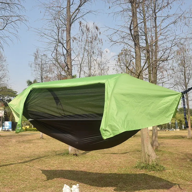 Hanging hammock tent with waterproof rainproof tent and mosquito net