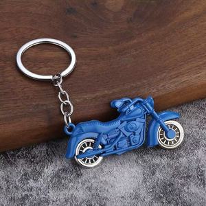 Grande portachiavi ruota moto girevole Vintage e alla moda colorato portachiavi bici portachiavi in metallo moschettone cartone animato e stile Vintage - Product Image 2