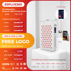 Đèn trị liệu ánh sáng đỏ toàn thân SGROW, thiết bị tấm đèn trị liệu 6 bước sóng đèn LED đỏ - Product Image 2