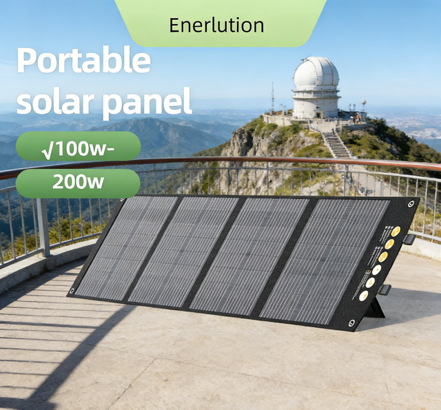 Best Quality 120W Foldable Solar Panel All Black Mono Cells 20% High Efficiency for Power Station