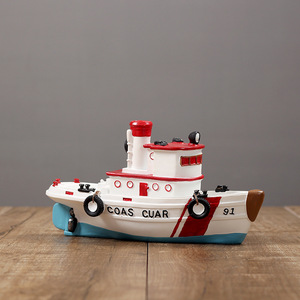 Modelo de Barco de Resina, Decoración de Estilo Mediterráneo, 2 Piezas, Decoración para Sala de Estar y Hogar - Product Image 4