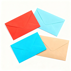 Wholesale Black Recycled <strong>Mini</strong> Paper Folding Square <strong>Envelope</strong> With Custom Kraft Paper <strong>Envelope</strong> - Product Image 1