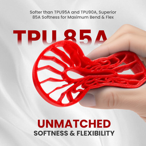 Filament transparent rouge <span class=keywords><strong>TPU</strong></span> 85A de l'usine <span class=keywords><strong>ERYONE</strong></span>, matériau d'impression 3D FDM - Product Image 2