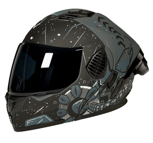Nouvelle certification DOT Logo personnalisé <span class=keywords><strong>Casque</strong></span> modulaire Double visière Matériau ABS <span class=keywords><strong>Casque</strong></span> de moto à rabat - Product Image 1