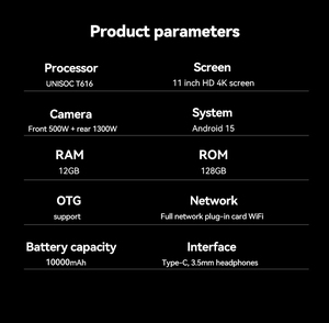 Popular Product F11 Global Version Android 11-Inch 6GB RAM 128GB ROM 10000mAh Battery Dual-SIM Wi-Fi Octa Core MTK OEM Tablet - Product Image 6