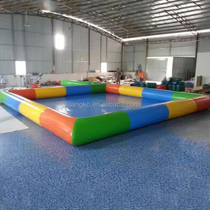 Piscine gonflable rectangulaire multicolore pour l'<span class=keywords><strong>extérieur</strong></span>, usage commercial ou <span class=keywords><strong>loisirs</strong></span> aquatiques estivaux - Product Image 1